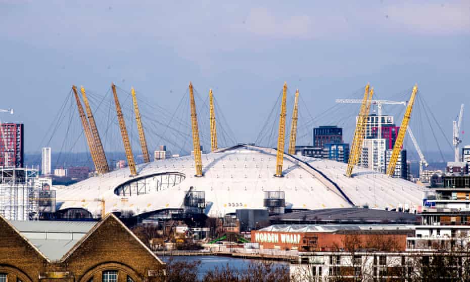 Exterior of O2 pictured in February 2021