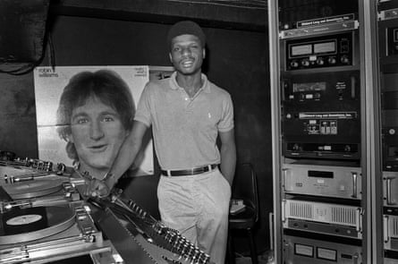 Larry Levan photographed in the DJ booth at Paradise Garage in 1978.