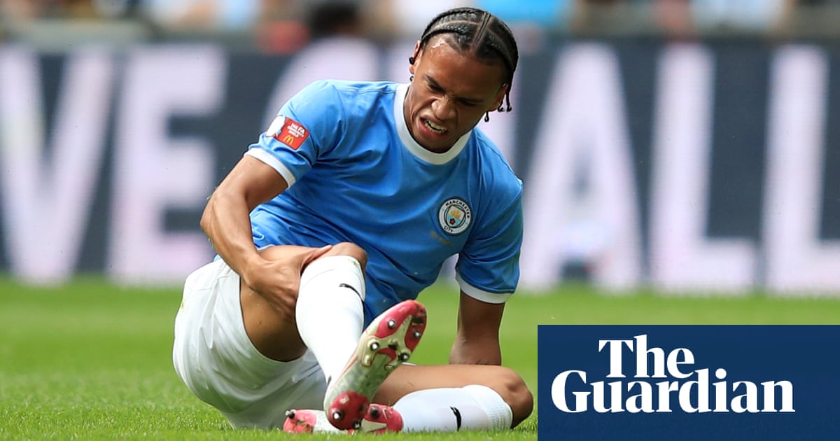 Manchester City’s Leroy Sané facing long spell on sidelines with knee injury