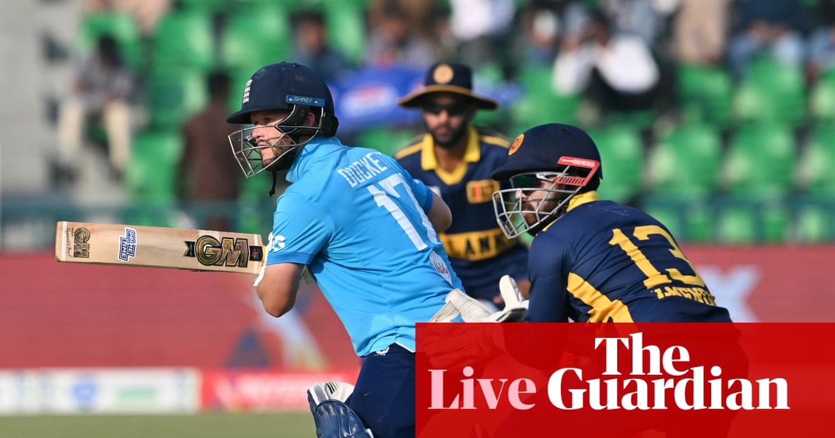 Sri Lanka v England: men’s cricket tri-series one-day international – live