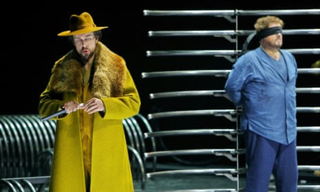 Georg Zeppenfeld and Stephen Gould in Tristan und Isolde at the Bayreuth festival.