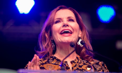 Geena Davis at the Share Her Journey rally at the Toronto film festival 2018.