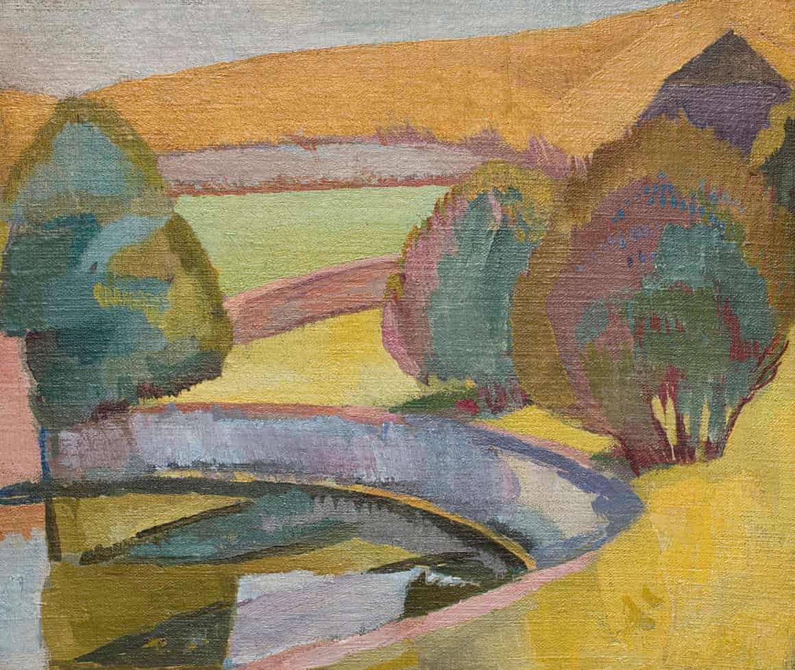 The Pond at Charleston by Vanessa Bell.