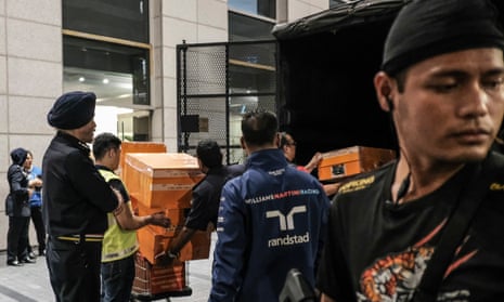 Authorities seize cash and luxury goods from apartment linked to former prime minister, Najib Razak.