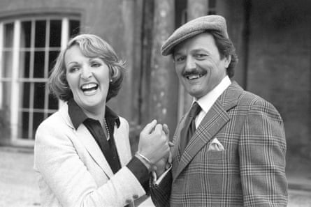 Penelope Keith as Audrey fforbes-Hamilton with Peter Bowles in To the Manor Born, 1981.