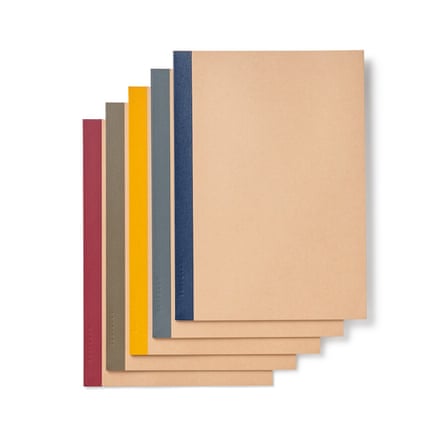A stack of Muji notebooks