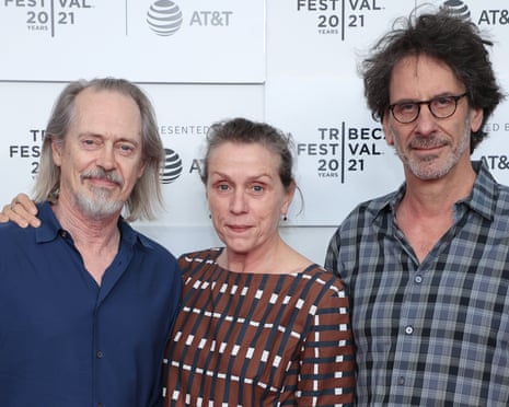 Steve Buscemi, Frances McDormand and Joel Coen. ‘It isn’t fair that we have to see ourselves so young sometimes,’ said McDormand of re-watching the film.