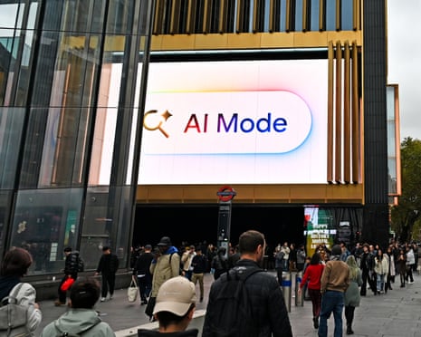 an ad reads 'AI Mode'