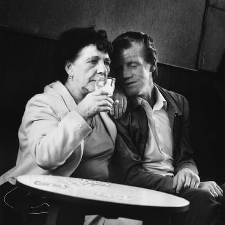 Aunt Elsie and Sandy, first doors at Commercial, South Bank, Middlesbrough, 1983.