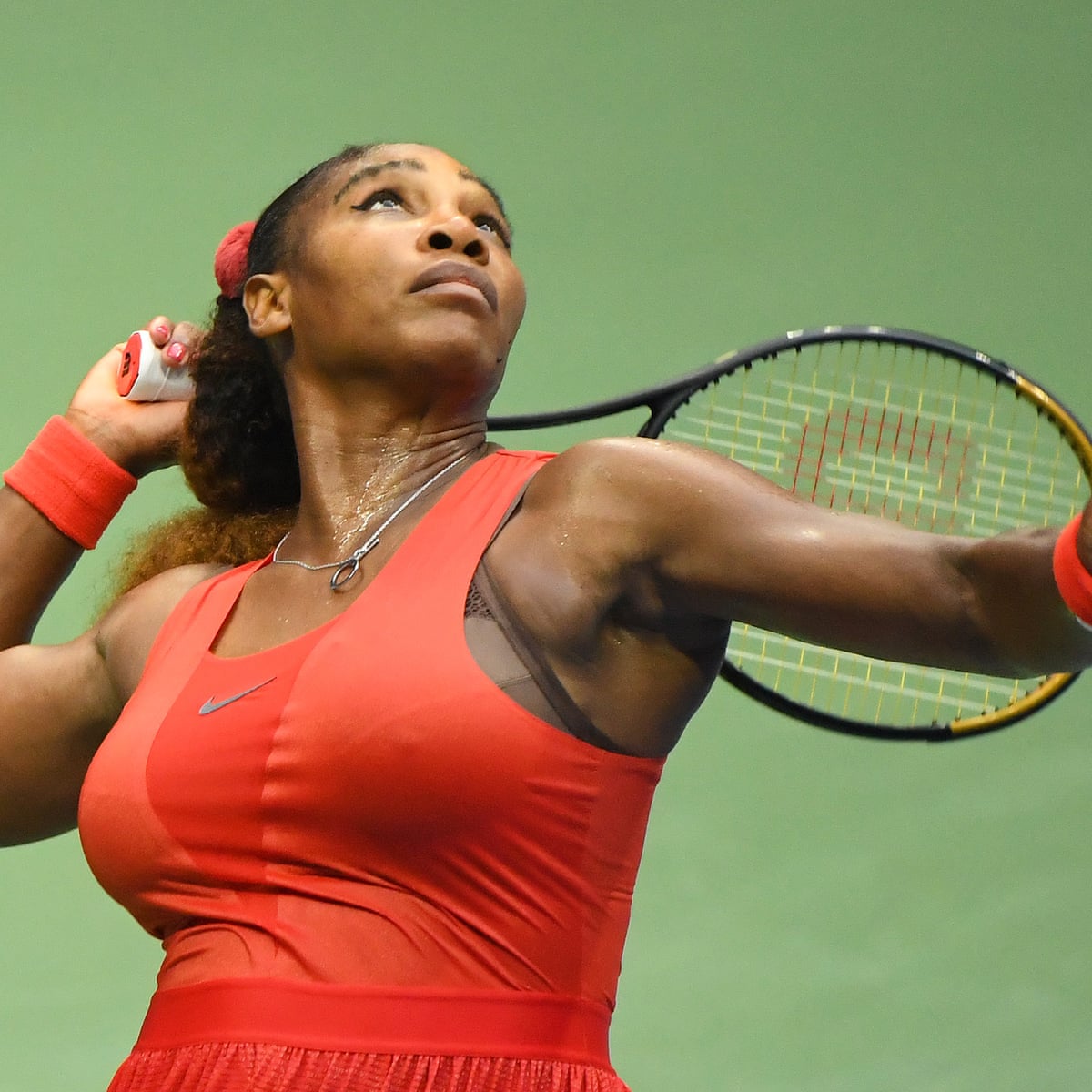 Serena Williams Continues Bid For 24th Grand Slam After Opening Us Open Win Sport The Guardian