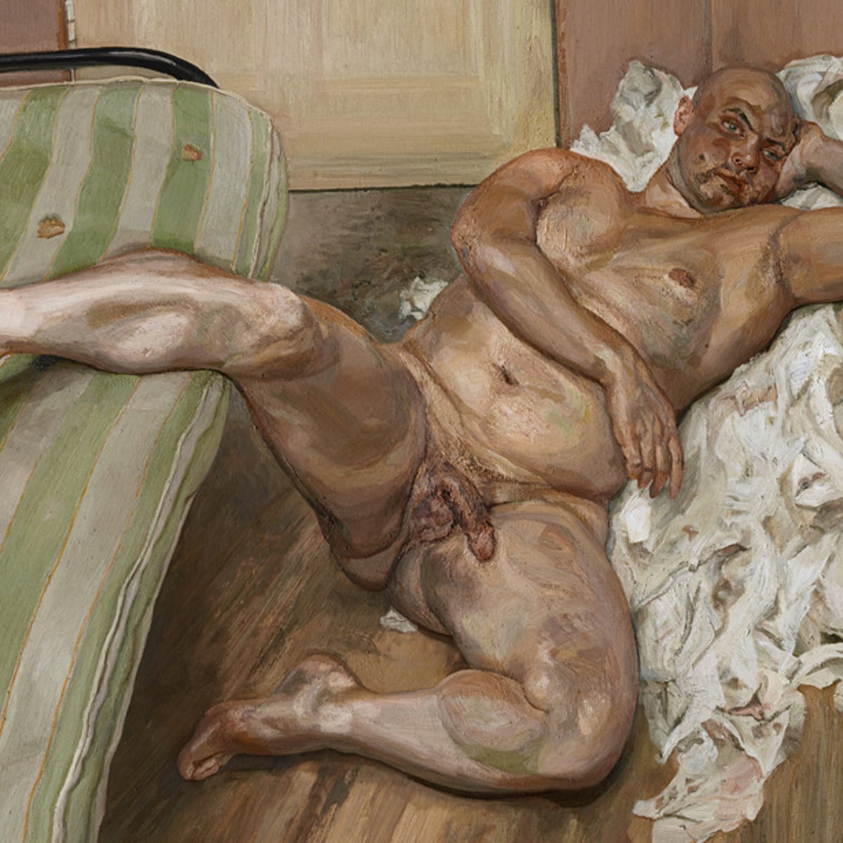 Drunken fat teen sleeping naked