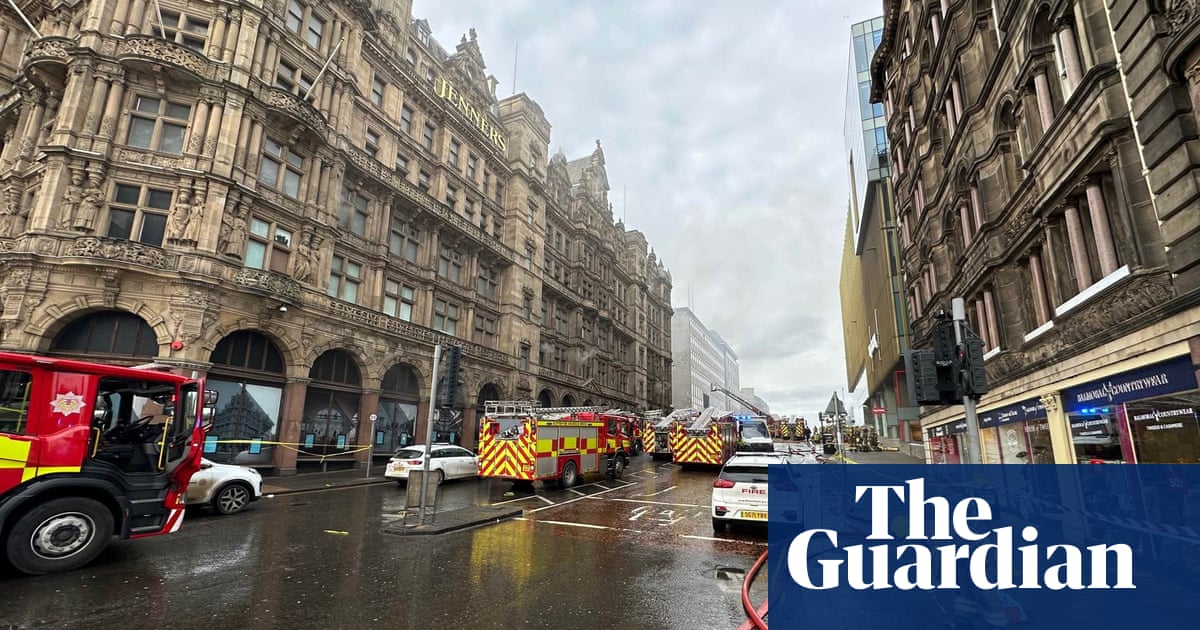 Dozens of firefighters tackle blaze at Jenners building in Edinburgh