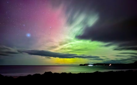 Waves of light over Pirates Bay on the Tasman Peninsula.
