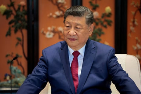 Xi Jinping pictured in the Zhongnanhai Garden in Beijing, China.