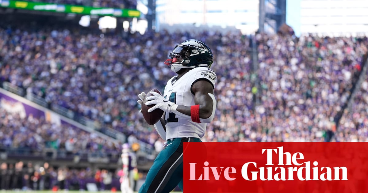 NFL week seven: Vikings v Eagles, Chiefs v Raiders and more after Rams rout Jaguars – live | NFL NFL week seven: Vikings v Eagles, Chiefs v Raiders and more after Rams rout Jaguars – live | NFL