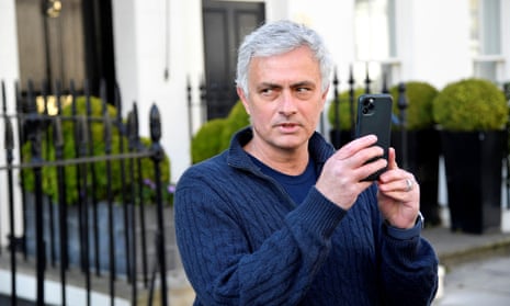 José Mourinho arrives at his London home after being sacked by Tottenham Hotspur on Monday.