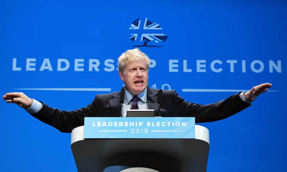 ‘His views contradict the views of trade experts’: Boris Johnson at the Conservative party leadership hustings in Birmingham last week