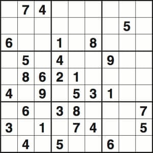 sudoku 3724 easy life and style the guardian