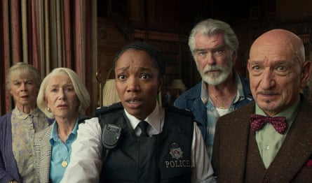 Celia Imrie, Helen Mirren, Naomi Ackie, Pierce Brosnan and Ben Kingsley.