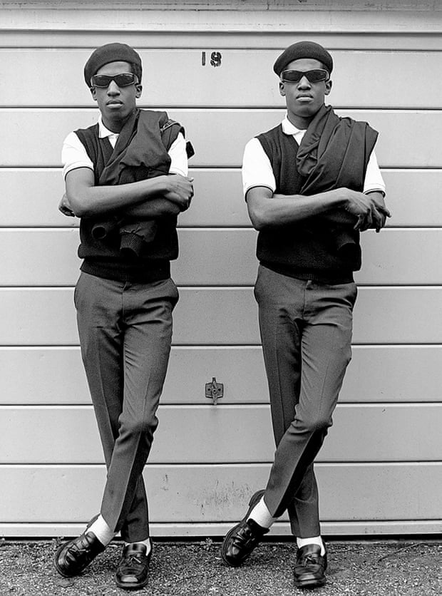 ‘They used to entertain people with a boombox’: The Islington Twins, London, 1981.