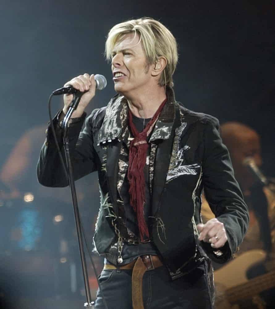 Bowie on the Reality tour in New York, 2003.