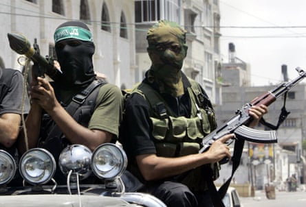 Palestinian militants from Hamas.