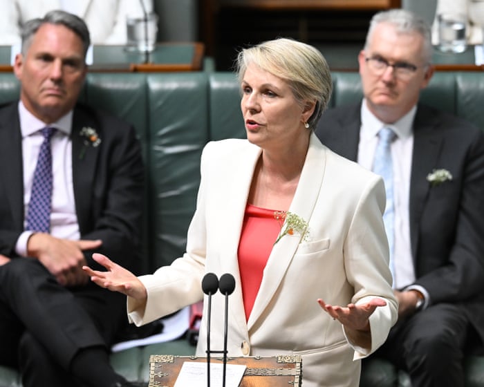 Australia politics live: Plibersek notes ‘industrial scale of abuse’ but urges young women not to be turned off entering politics