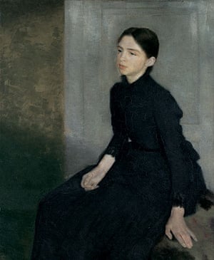 Vilhelm Hammershøi: Portrait of a Young Girl