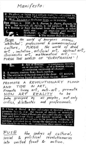 The Fluxus manifesto by George Maciunas