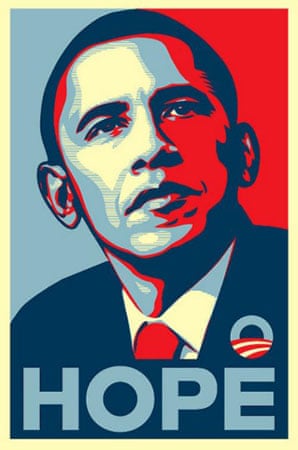 Shepard Fairey's Barack Obama "Hope" poster spoofs