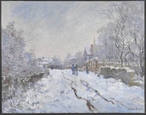 Snow Scene at Argenteuil (1875) by Claude Monet