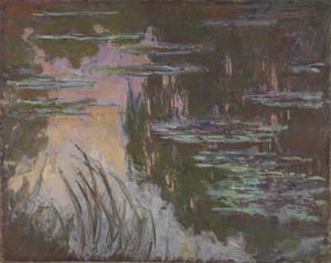 Water-Lilies, Setting Sun (1907) by Claude Monet