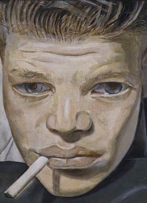 Boy Smoking (1950-1) by Lucian Freud