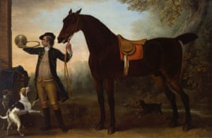 Size Horse with Huntsman Blowing a Horn (c.1732) by John Wootton