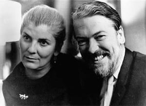 The novelist Kingsley Amis and his wife Elizabeth Jane Howard