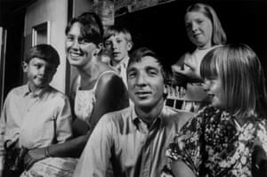 John Updike and family
