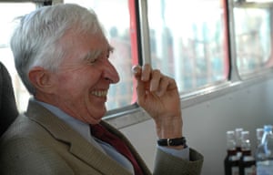John Updike on the G2 bus at Hay in 2004