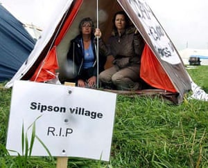 Residents of Sipson village 