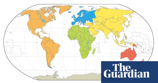 World Maps Mercator Goode Robinson Peters And Hammer Science The Guardian