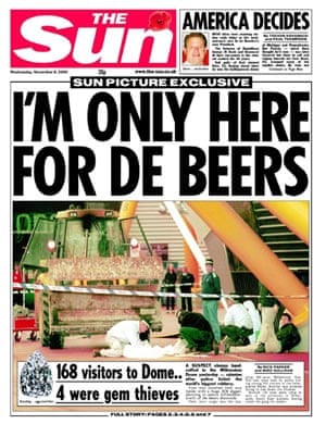 'De Beers' front page