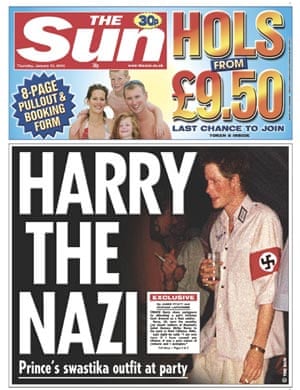 'Harry the Nazi' front page