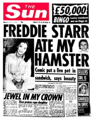 'Freddie Starr' front page