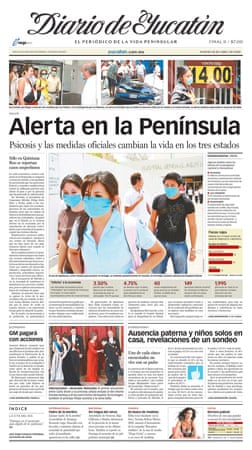 Swine flu front page