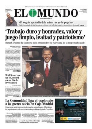 Barack Obama front page