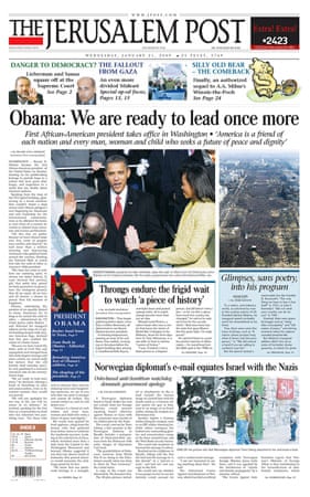 Barack Obama front page