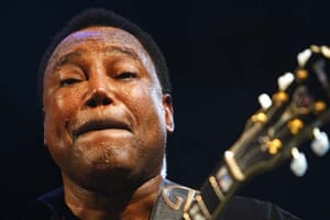 George Benson performs at the Nice jazz festival
