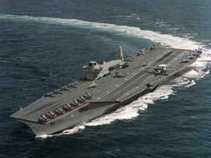 A CVF aircraft carrier