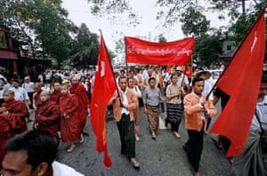 Burma protests
