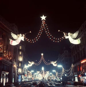 In Pictures Seventy Years Of West End Christmas Lights Culture The Guardian