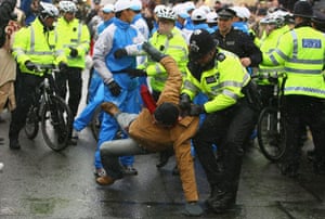 Olympic torch protests in London